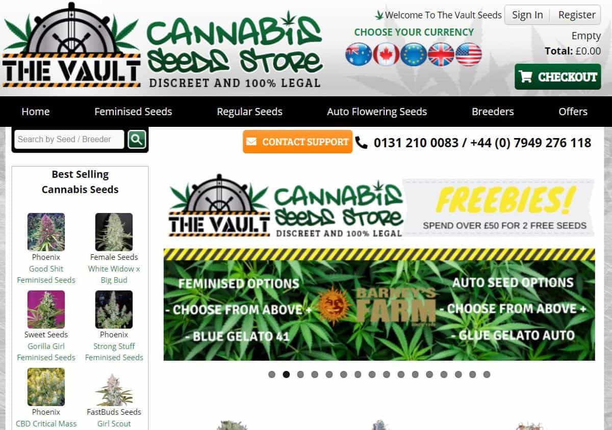 The Vault Cannabis Seeds Store Review